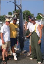 New Jersey Shark Charter Fishing Boat Sailing out of Point